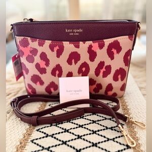 NWT Kate Spade Leopard Crossbody